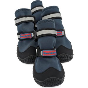 Bark Brite New All Terrain All Weather Neoprene Dog Shoe, Stone Blue, Large