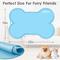 Show in main carousel: UPSKY Non-Slip, Waterproof Silicone Bone-Shaped Dog & Cat Placemat, Large: 22 x 16-in, Blue slide 4 of 9