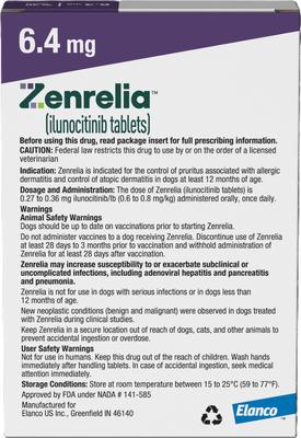 Show full view: Zenrelia (ilunocitinib tablets) for Dogs, 6.4-mg, 30 tablets slide 2 of 9