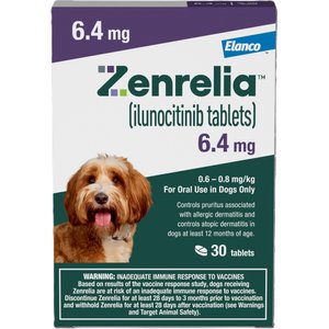 Zenrelia (ilunocitinib tablets) for Dogs, 6.4-mg, 30 tablets
