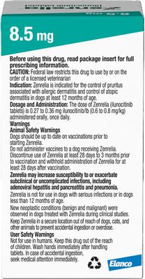 Show full view: Zenrelia (ilunocitinib tablets) for Dogs, 8.5-mg, 90 tablets slide 2 of 9