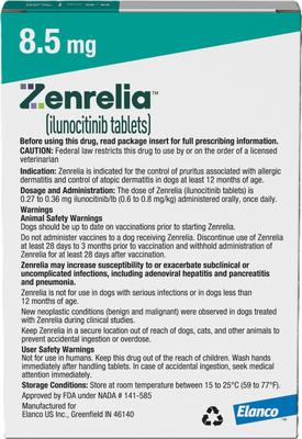 Show full view: Zenrelia (ilunocitinib tablets) for Dogs, 8.5-mg, 30 tablets slide 2 of 9