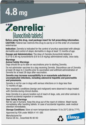 Show full view: Zenrelia (ilunocitinib tablets) for Dogs, 4.8-mg, 30 tablets slide 2 of 10