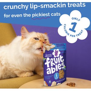 Fruitables Chicken & Blueberry Flavor Crunchy Cat Treats, 2.5-oz bag