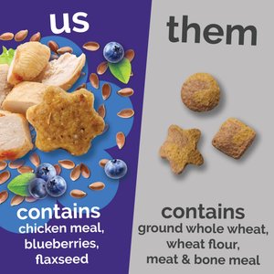 Fruitables Chicken & Blueberry Flavor Crunchy Cat Treats, 2.5-oz bag