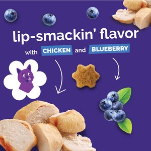 Fruitables Chicken & Blueberry Flavor Crunchy Cat Treats, 2.5-oz bag