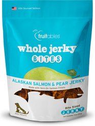 Fruitables Whole Jerky Bites Alaskan Salmon & Pear Dog Treats, 5-oz bag