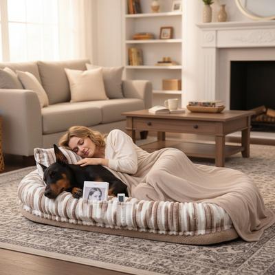 Show full view: Kylinsure Memory Foam Human Dog & Cat Bed, Beige slide 9 of 9