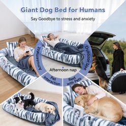 Kylinsure Memory Foam Human Dog & Cat Bed, Mixed Gray slide 2 of 9