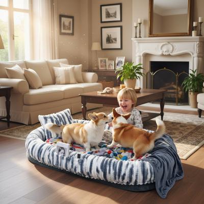 Show full view: Kylinsure Memory Foam Human Dog & Cat Bed, Mixed Gray slide 9 of 9