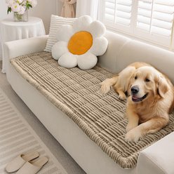 FunnyFuzzy Soft Flannel Breathable Pet Mat Furniture Cover, Light Brown, 27.6 x 59.1-in