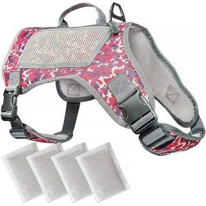 ZingZap Adjustable Flea & Tick Vest for Dogs, Pink, Small/Medium
