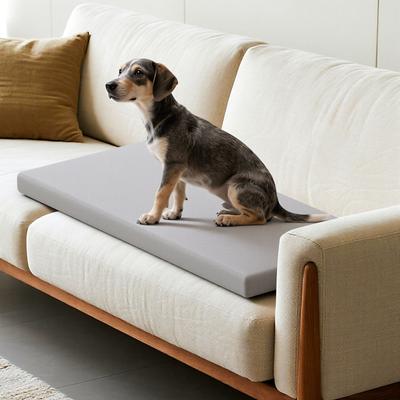 Show full view: Caghash Orthopedic Memory Foam Dog & Cat Bed with Removable Washable Cover, Grey, 34 x 20 x 2-in slide 4 of 6