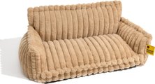 FunnyFuzzy Fluffy Orthopedic Dog Sofa Bed, Camel, XX-Large