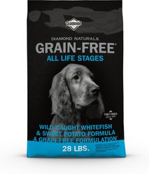 Diamond Naturals Grain-Free Whitefish & Sweet Potato Formula Dry Dog Food, 28-lb bag
