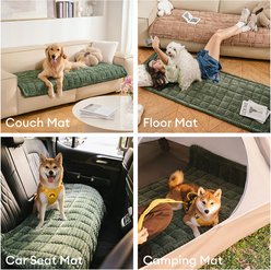 FunnyFuzzy Soft Flannel Breathable Pet Mat Furniture Cover, Dark Green, 27.6 x 82.7-in slide 2 of 9