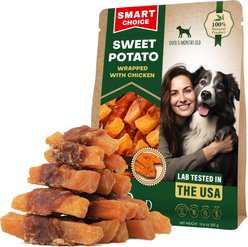 Beloved Pets Sweet Potato Wrapped Natural Grain-Free Meat with Chicken Dog Chew Treats, 10.6-oz bag