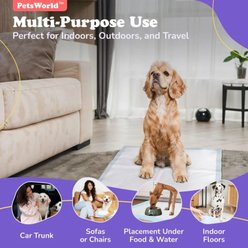 PetsWorld Puppy Potty Pads, Small: 24x24-in, 400 count, Unscented slide 2 of 5