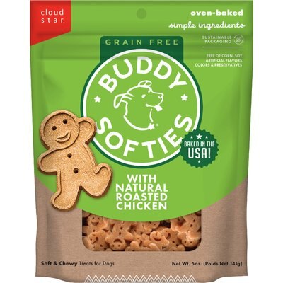 Buddy Biscuits Cloud Star Soft & Chewy Buddy Biscuits Chicken Dog Treats, 5-oz