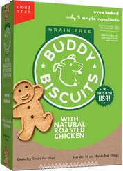 Buddy Biscuits Grain-Free Rotisserie Chicken Dog Treats, 14-oz box