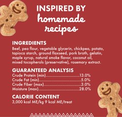 Buddy Biscuits Softies with Grilled Beef Grain-Free Soft & Chewy Dog Treats, 5-oz bag slide 2 of 8