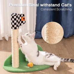 EYS Golf Shape Climber with Natural Sisal Scratching Post Cat Toy with Catnip, Green slide 2 of 6
