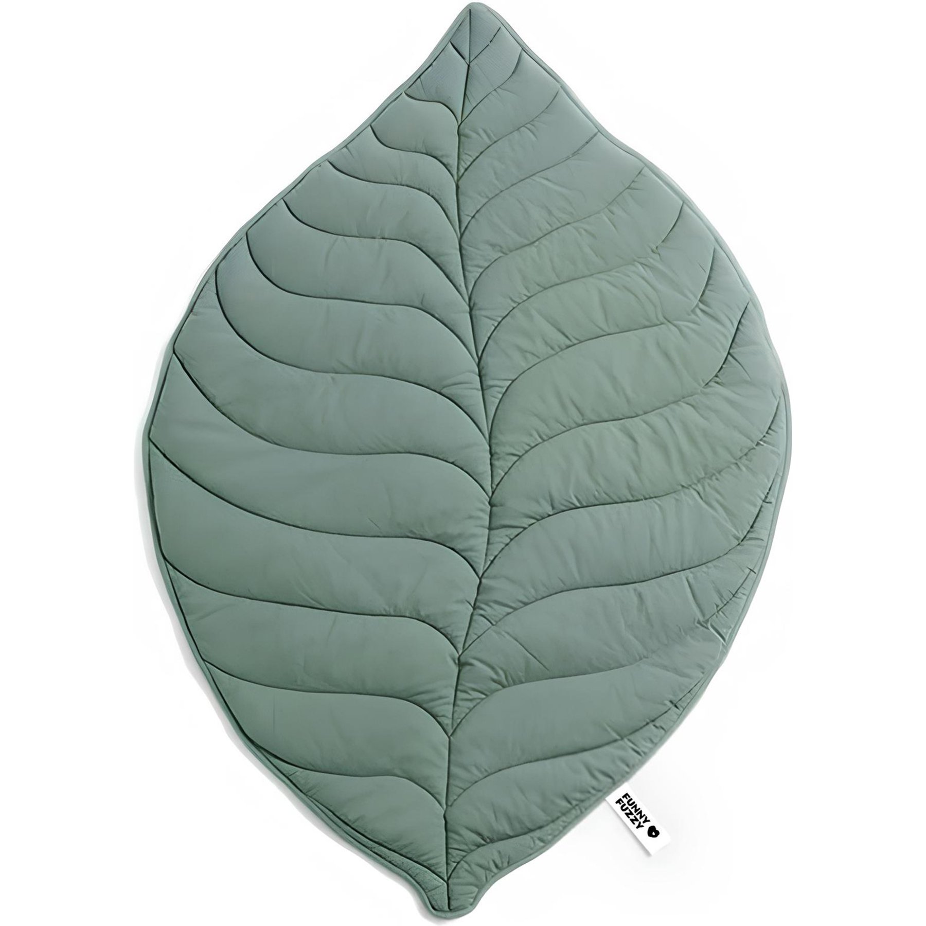 FunnyFuzzy Leaf Shape 3-in-1 Dog Blanket, Elm Green