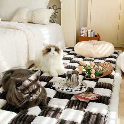 Show full view: FunnyFuzzy Garden Chic Cotton Furniture Cover, Black, 27.6 x 70.9-in slide 4 of 9