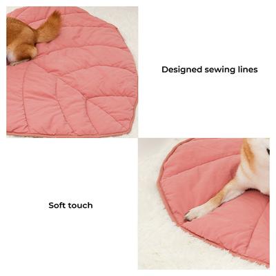Show full view: FunnyFuzzy Leaf Shape 3-in-1 Dog Blanket, Anthurium Pink slide 7 of 8