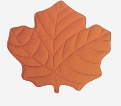 FunnyFuzzy Leaf Shape 3-in-1 Dog Blanket, Maple Red