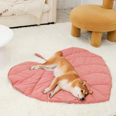 Show full view: FunnyFuzzy Leaf Shape 3-in-1 Dog Blanket, Anthurium Pink slide 4 of 8