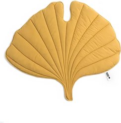 FunnyFuzzy Leaf Shape 3-in-1 Dog Blanket, Ginkgo Yellow