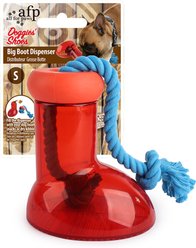 allforpaws Doggies' Shoes Big Boot Dispenser Dog Treat Dispenser, Red, Small