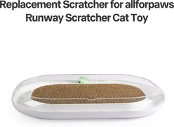 allforpaws Lifestyle 4 Pets Runway Scratcher Replacement Cat Scratch-Boxes with Catnip, Brown, 2 count slide 2 of 2