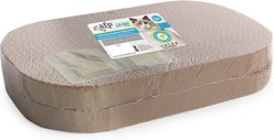 allforpaws Lifestyle 4 Pets Runway Scratcher Replacement Cat Scratch-Boxes with Catnip, Brown, 2 count