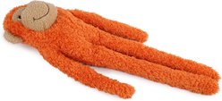 allforpaws Titan Gnaw Micky Monkey Tough Squeaky Dog Plush Toy, Orange slide 2 of 3
