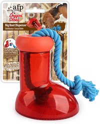 allforpaws Doggies' Shoes Big Boot Dispenser Dog Treat Dispenser, Red, Large