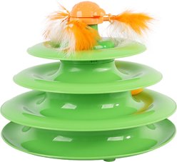allforpaws Mordern Spin'nip Track Cat Chasers, Green