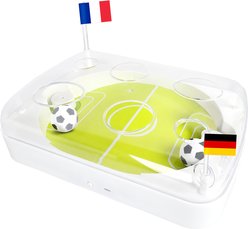 allforpaws Interactive Soccer Kick Ball Cat Games & Puzzles with Catnip, Green