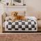 Show in main carousel: FunnyFuzzy Cozy Cream Plaid Dog & Cat Sofa Bed, Gray, Large slide 4 of 9