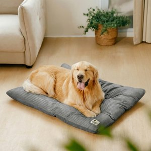FunnyFuzzy Dual-Sided Washable Plush Dog Mat, Deep Gray, X-Large
