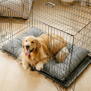 FunnyFuzzy Dual-Sided Washable Plush Dog Mat, Deep Gray, X-Large