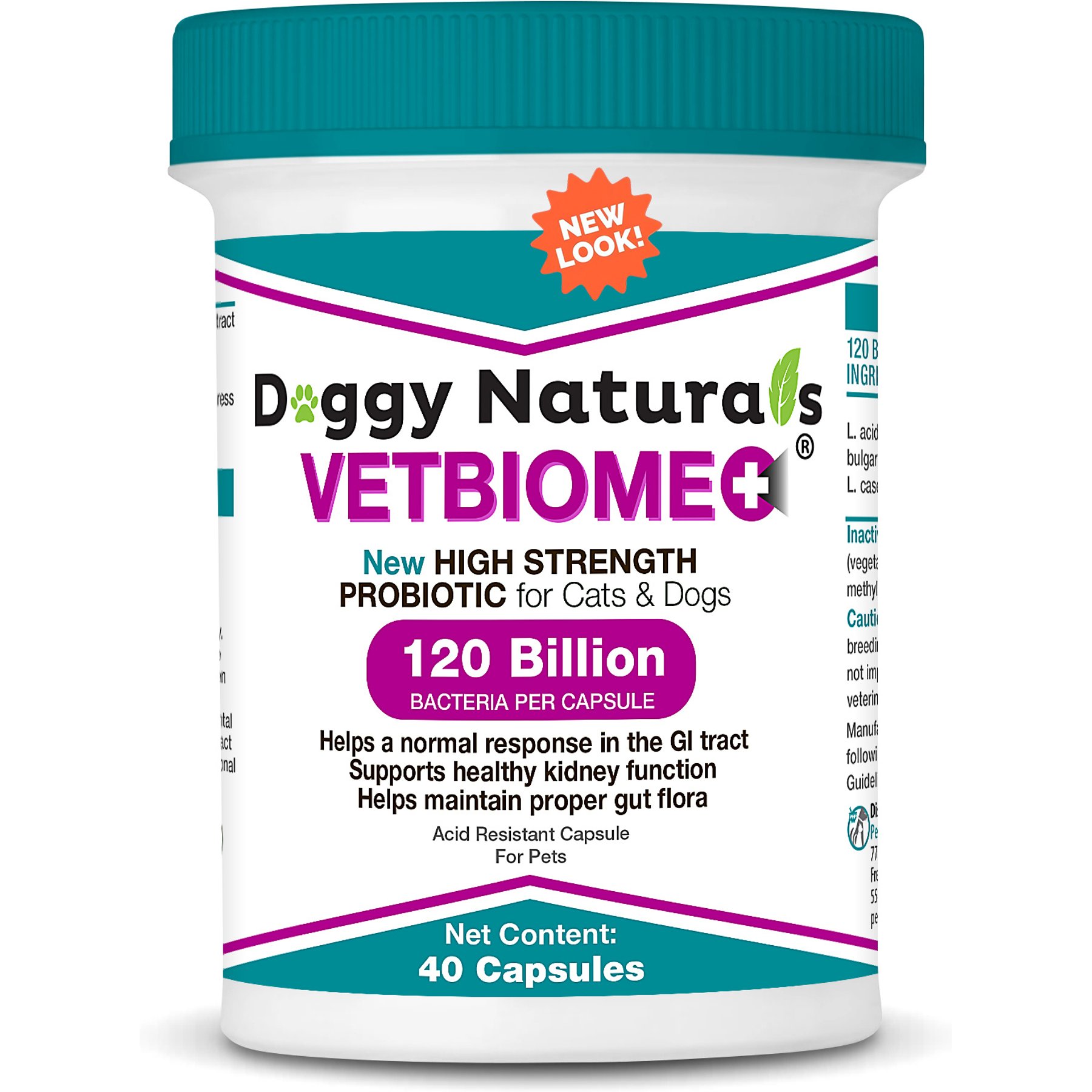 Pet Health Pharma Vetbiome Plus High Potency Probiotics for Dog & Cat, 40 count