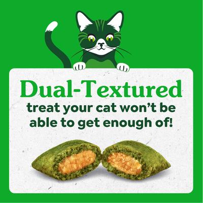 Show full view: Greenies Feline SmartBites Healthy Indoor Natural Chicken Flavor Soft & Crunchy Adult Cat Treats, 16-oz tub slide 4 of 9