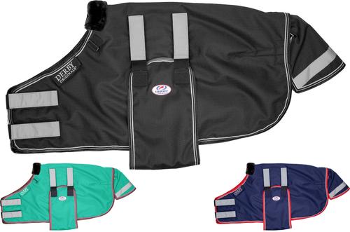 Show full view: Derby Originals No Hardware 1200D 150g Medium Weight Foal & Mini Horse Turnout Blanket, Black, 30 x 36-in slide 2 of 4