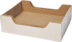 Frisco Step-In Cat Scratcher Toy with Catnip, Natural Chevron