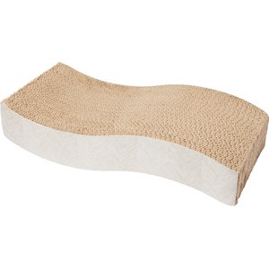 Frisco Wave Cat Scratcher Toy with Catnip, Natural Chevron