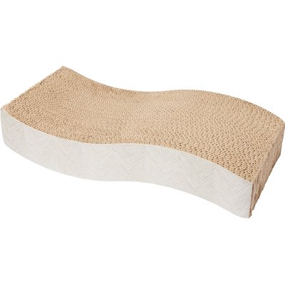 Frisco Frisco Wave Cat Scratcher Toy with Catnip, Natural Chevron