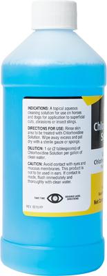 Show full view: Durvet Chlorhexidine Solution Horse Antibacterial Wound Cleaner, 16-fl oz bottle slide 3 of 4