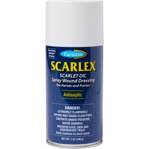 Farnam Scarlex Scarlte Oil Spray Wound Dressing for Horses, 7-fl oz bottle
